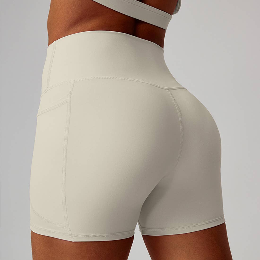 Sodalemon - Wholesale Athletic Shorts - Women's - Women High-Waist Quick-Dry Pocket Yoga Shorts13