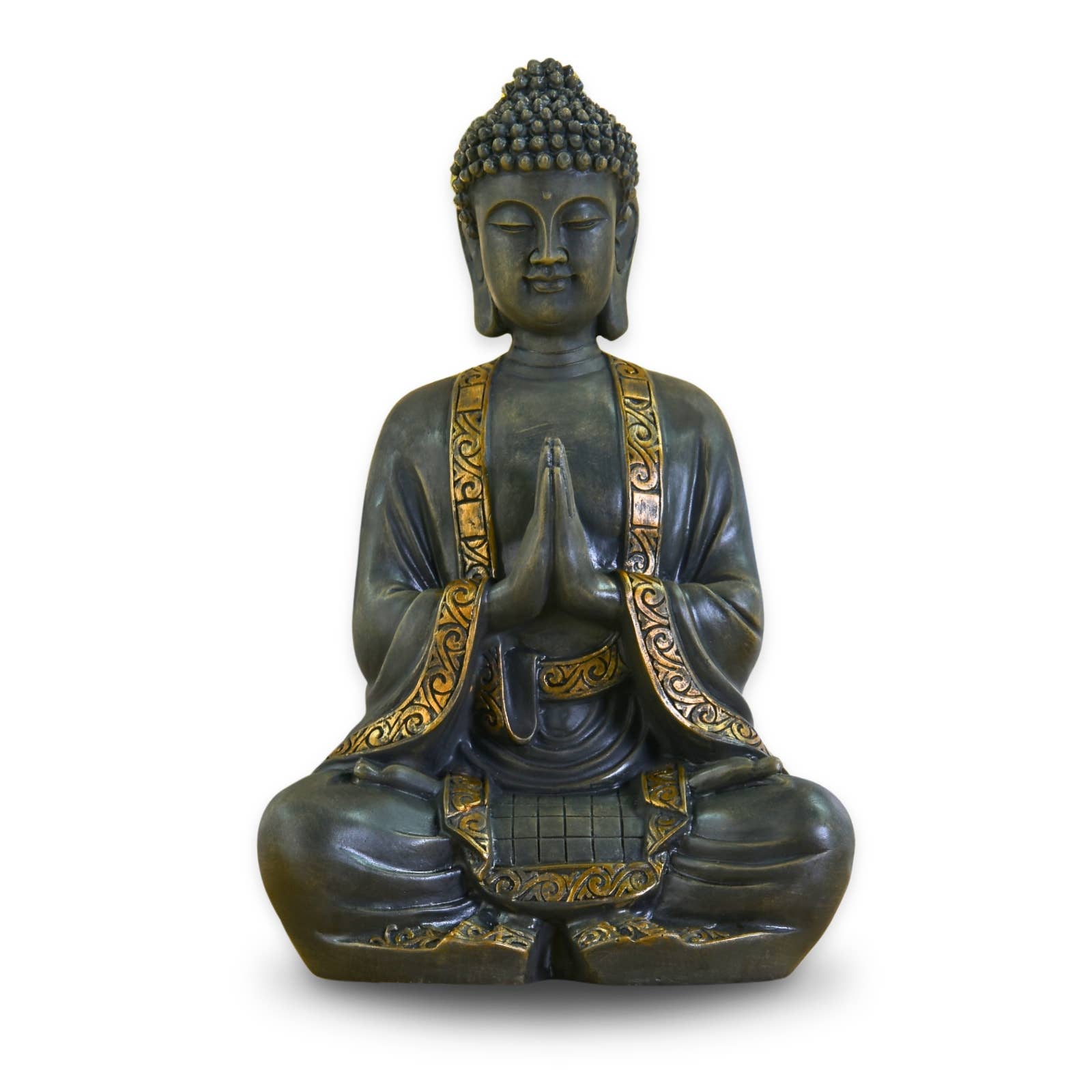 Zen'Arôme - Vente Sculpture - Grande Statue Bouddha Méditation 38cm - Décoration Zen11