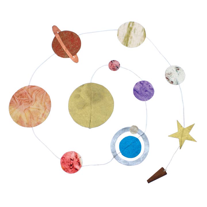 dZi Handmade - Wholesale Bunting/Garland - Solar System Garland