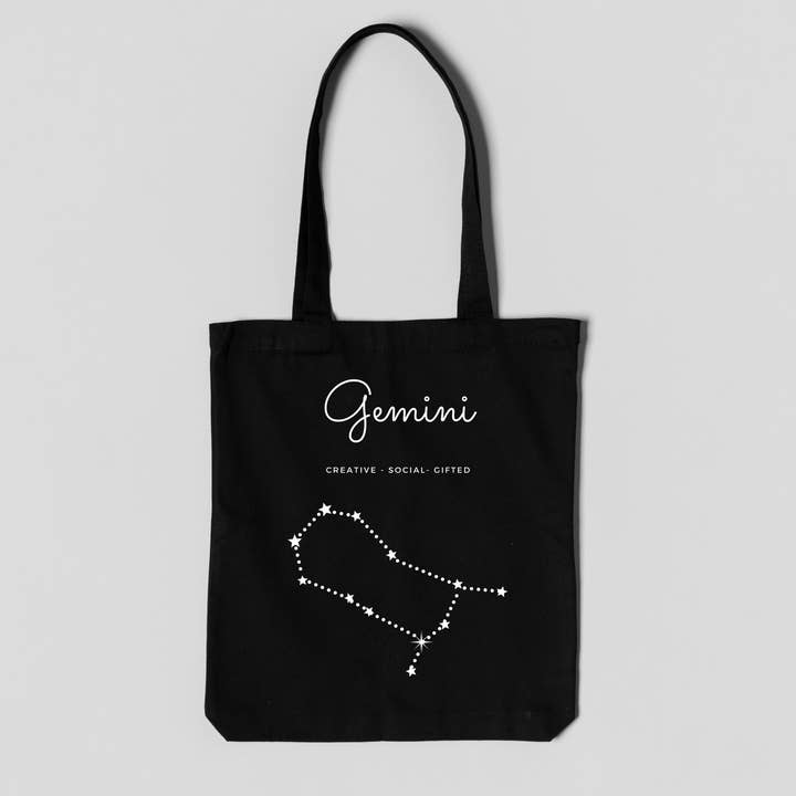 Tragetasche aus Baumwolle mit Sternzeichen für den Großhandel von WE ARE SCRUNCH!