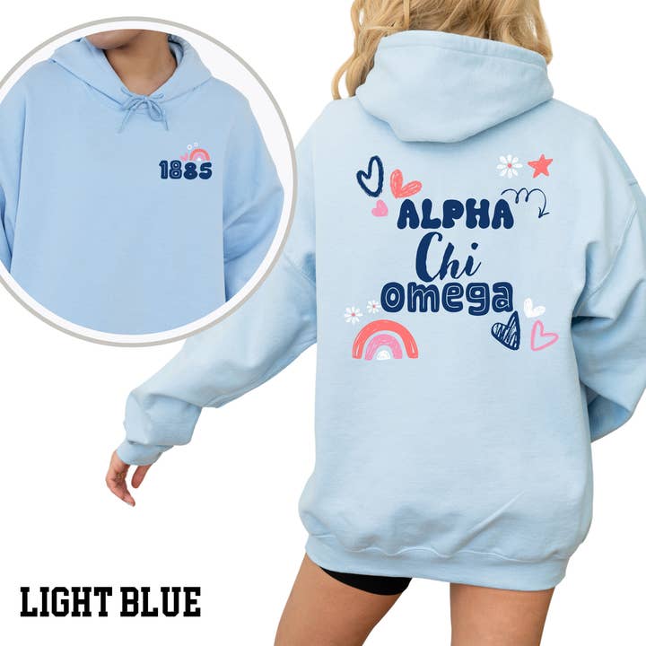 Sudadera con capucha de hermandad audaz y brillante para venta al por mayor de Kite and Crest