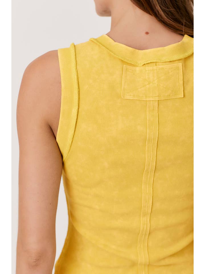 Mystree - Wholesale Tank Top - Women's - 60556 Exposed Seaming Ribbed Tank45