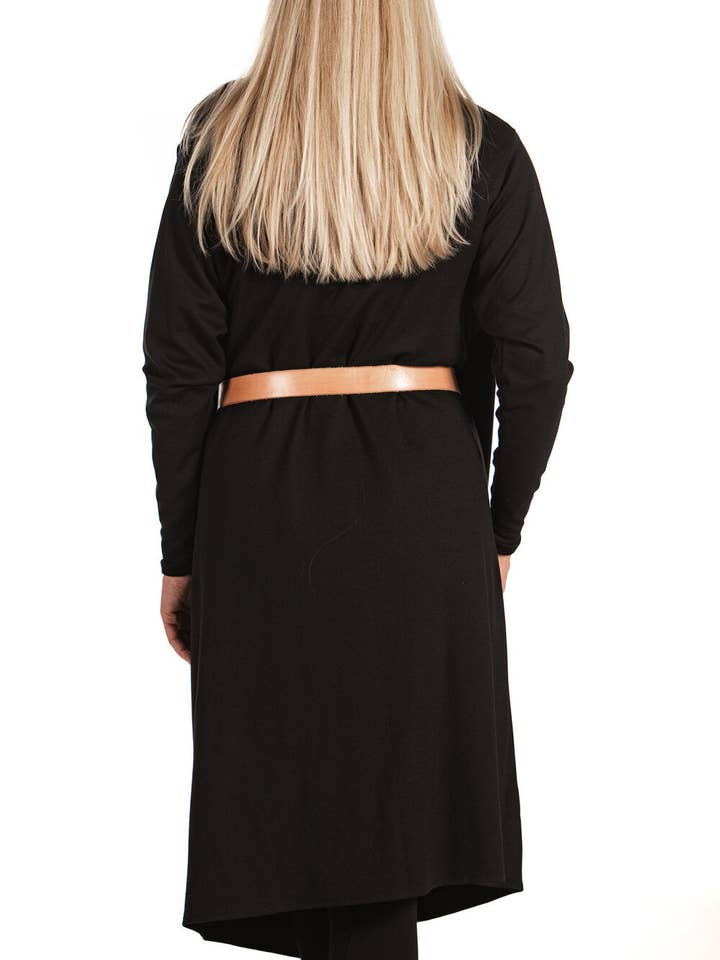 Knieriem Designs - Wholesale Jacket - Women's - Draped Long Sleeve Ponte Jacket3