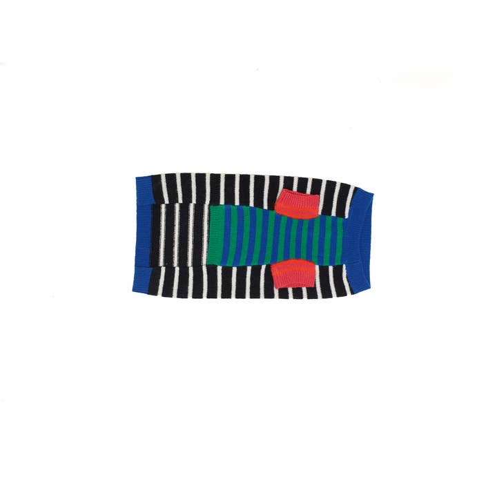 Nero/Bianco Maglione per Cani a Righe Miste Bianco e Nero in Lana Merino in vendita all'ingrosso su Faire1