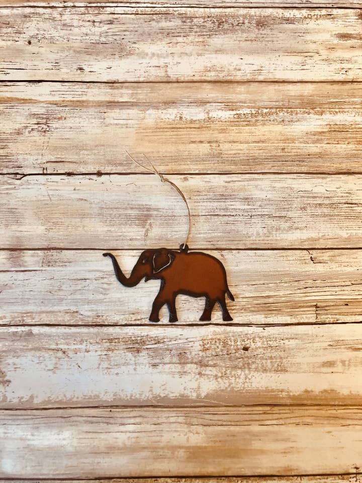 Elephant Ornament for wholesale by Universal Ironworks USA