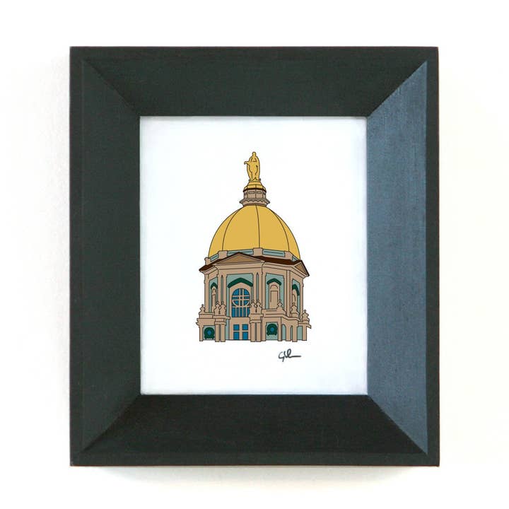 Notre Dame Golden Dome | IN Print for wholesale by United Goods
