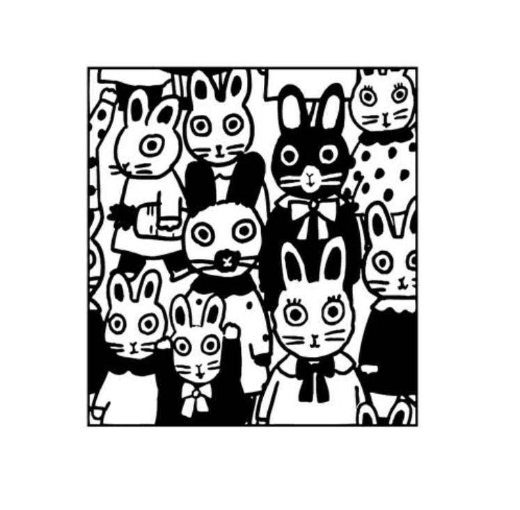 「FUNJI」In Japan - Wholesale Rubber/Decorative Stamp - Connectable Japanese Animal Rubber Stamp Set0