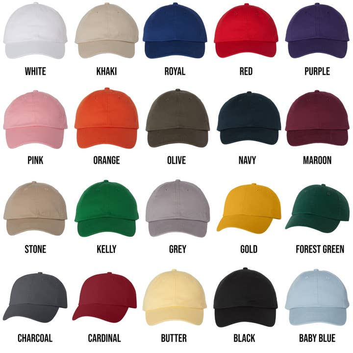 IdealMerch - Wholesale Baseball Cap - Unisex - Custom Embroidered Dad Hat | Custom Logo | Valucap VC300A