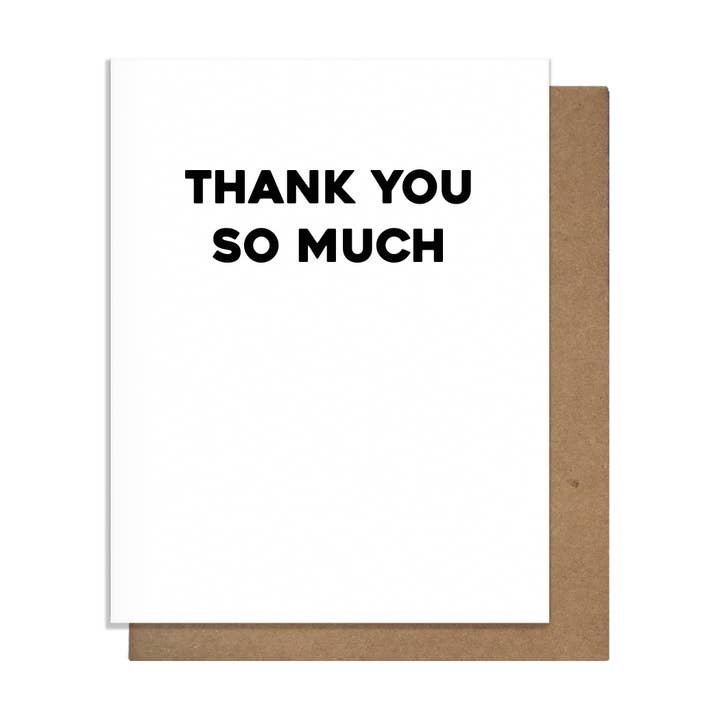 Thank You So - Carte de remerciement pour la vente par Pretty Alright Goods