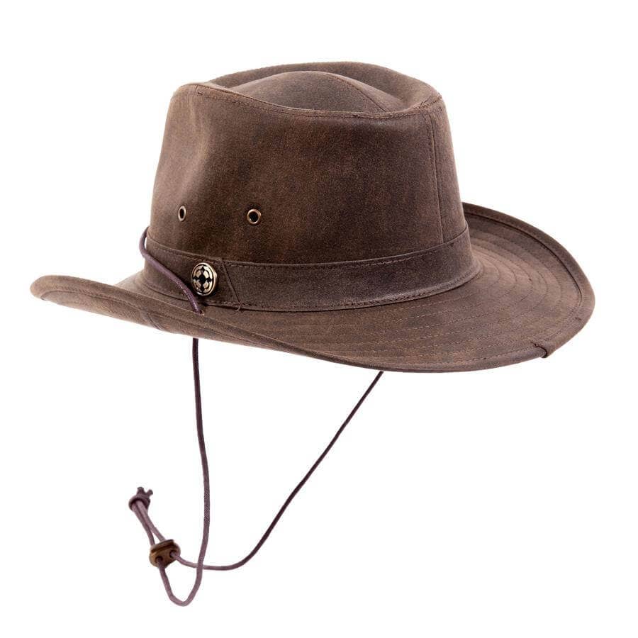 Marron Chapeau Western Usé Outback - Style Irwin en vente sur Faire4