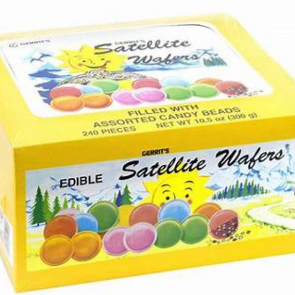 O'Shea's Candies Sweet Shop - Wholesale Hard Candy - Nostalgic 1952 Old Fashioned Satellite Wafers 240ct Box1