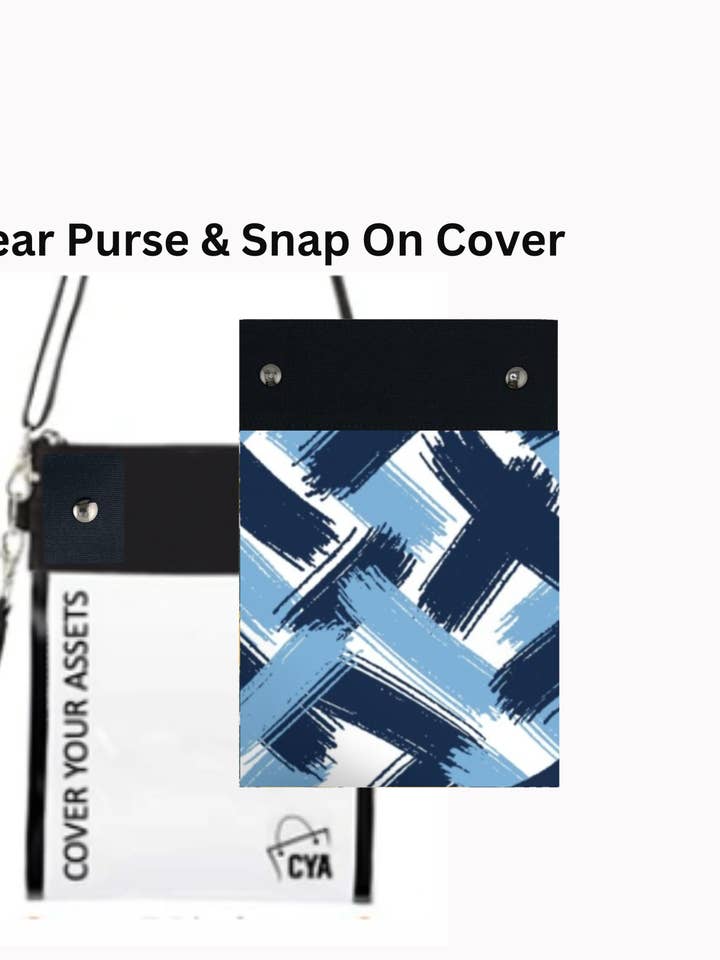 The Blues - Tall - Purse & Cover for wholesale by CYA Accessories