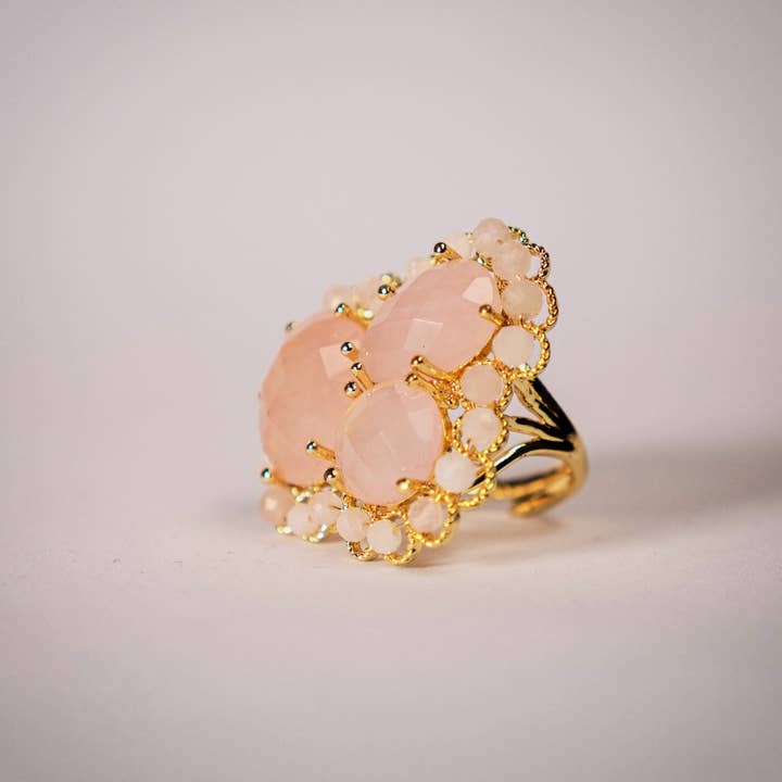 PHOEBE´S - Wholesale Cocktail/Statement Ring - Anillo de Piedra Natural Maximalista1