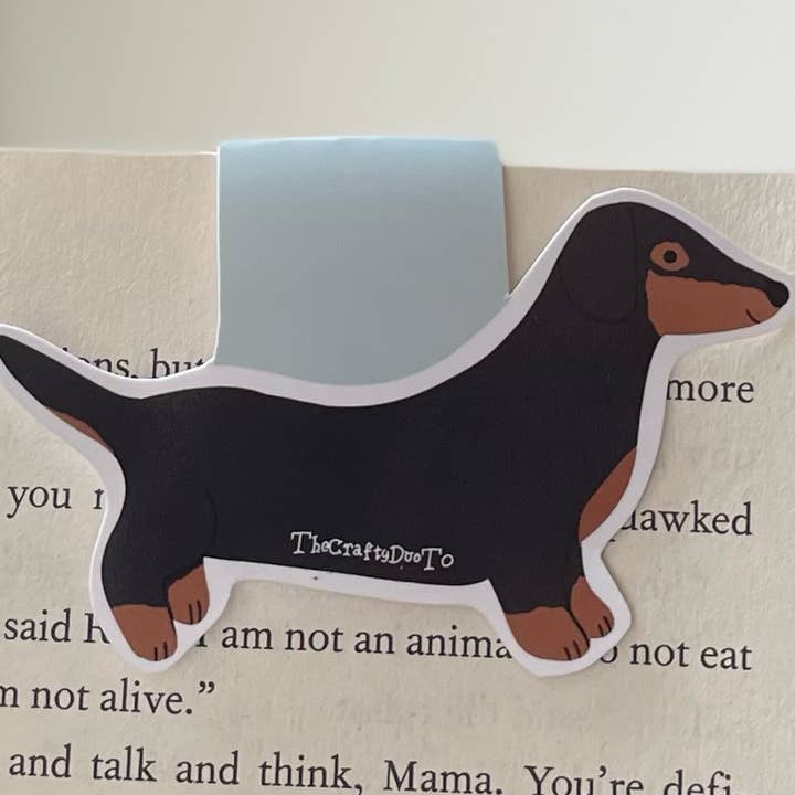 TheCraftyDuoTO – wholesale Bookmark – Dachshund Magnetic Bookmark1