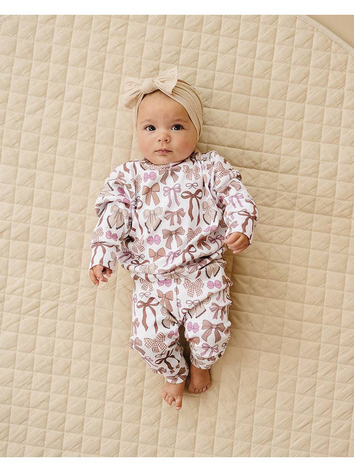 Lucky Panda Kids - Wholesale Top & Pant Set - Kids - Jogger Set | Mocha Bows2