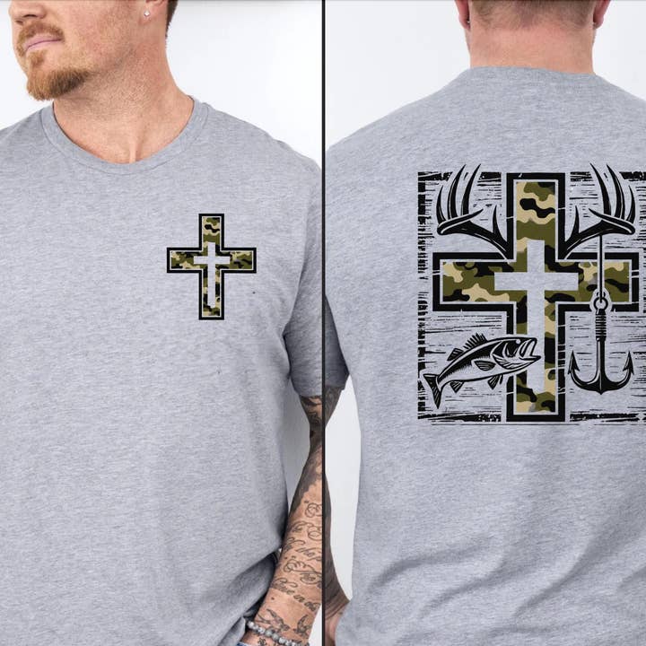 Christian Hunting Dad Gift, Deer Hunter Tee, Camouflage for wholesale by TheKingShirt