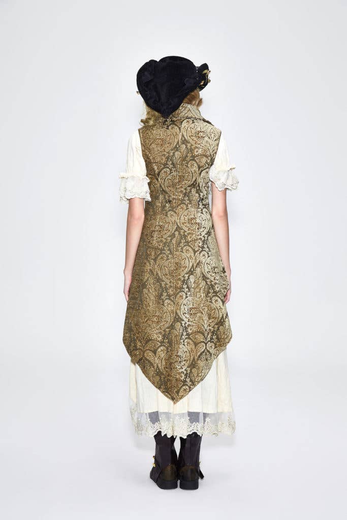 BLK/GLD CT102 - Pirate Jacket med aftagelige ærmer for engroshandel på Faire7