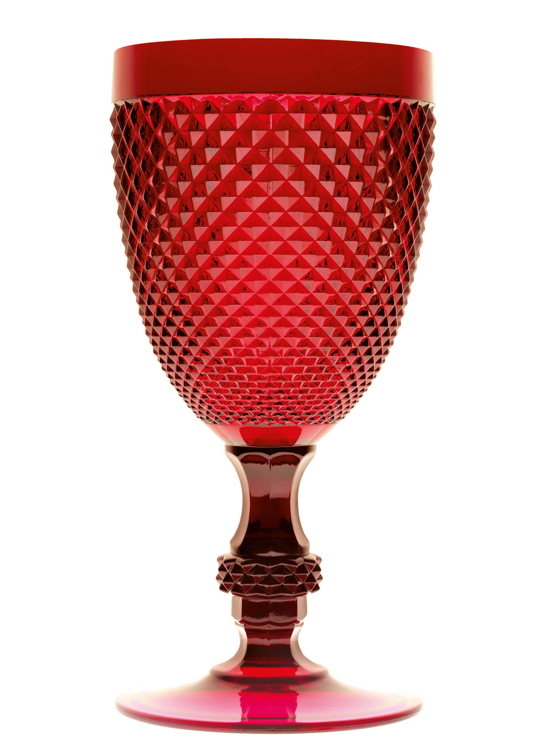 Rosso Set of 6 Diamond Rosé Glasses CL 39 for wholesale on Faire0