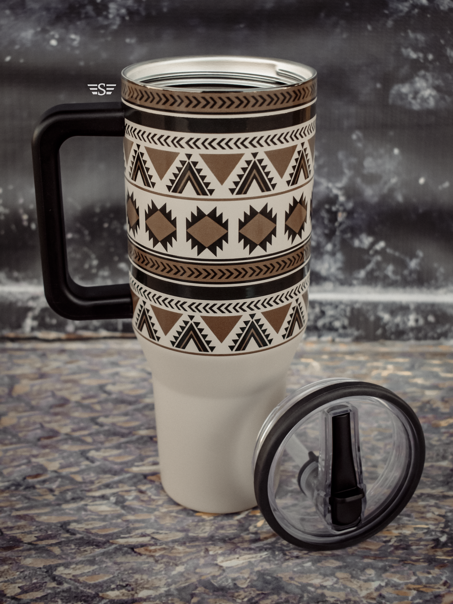 Flying S Company – Großhandel Thermotasse/-becher – Monterrey Grau 40oz Flip-Top-Becher2