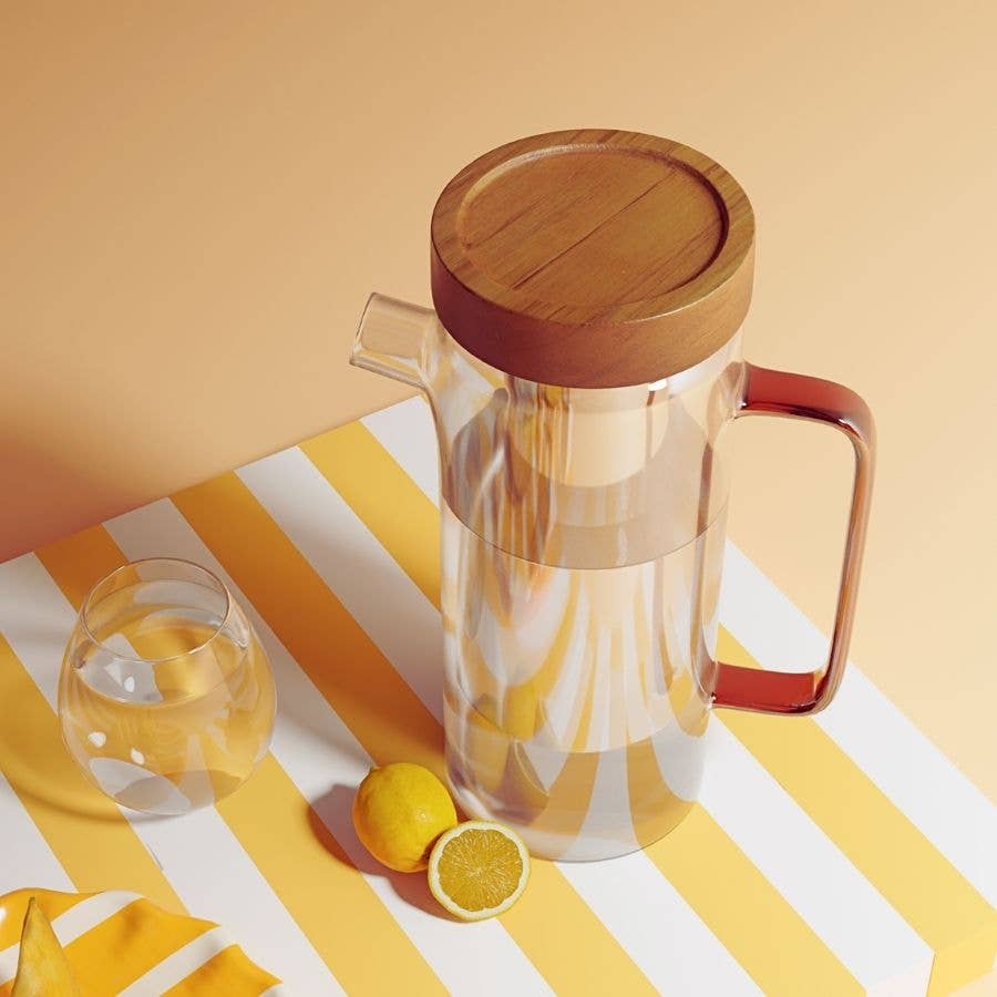 Bijin - Wholesale Water Filter - 1.5L glass filter carafe - eco-friendly design carafe1