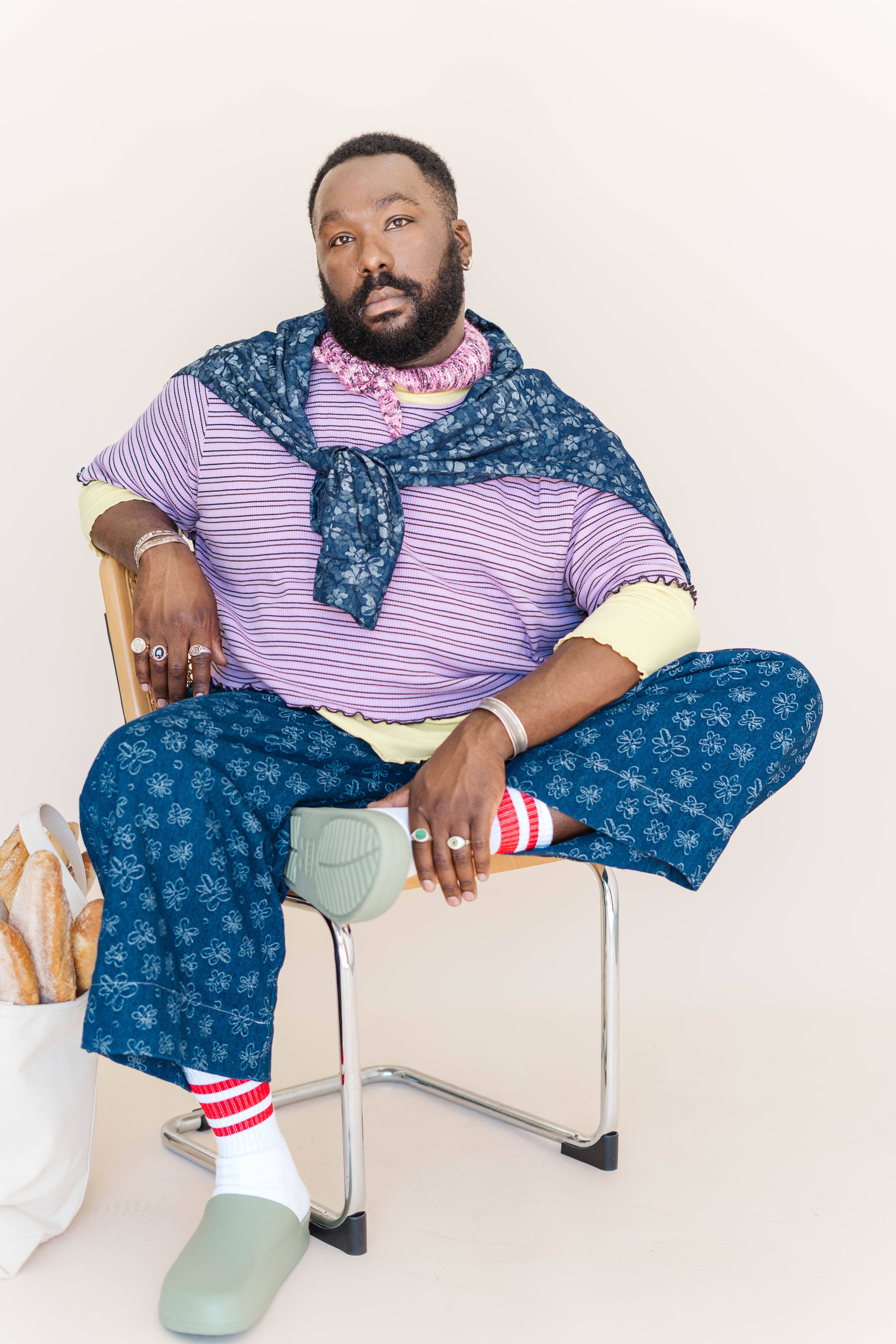 Nettle Studios - Wholesale Button Down Shirt - Unisex - Size Inclusive Plus Size Unisex Floral Chambray Button Up22