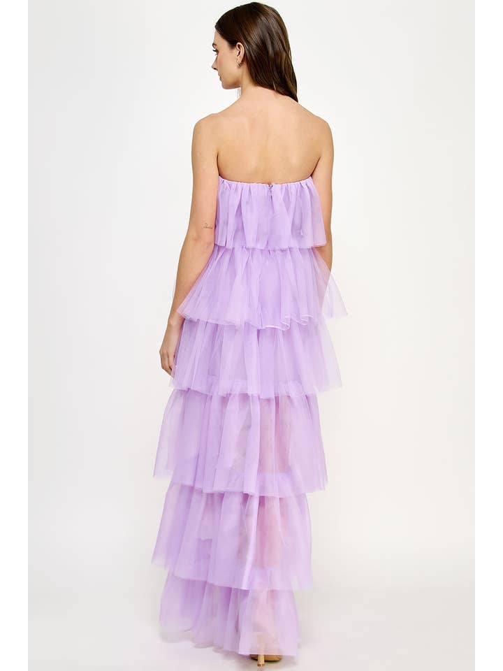 Strut & Bolt – Vestido - Mulher por atacado – Vestido de tule alto e baixo5