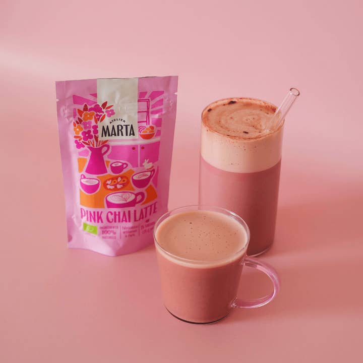 Atelier Marta - Wholesale Powdered Health Drink - Pink Chai Latte | physical and mental performance