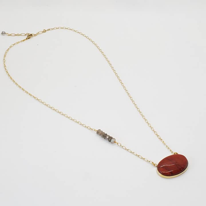 Jasper Aura Necklace - BP047 for wholesale by Baizaar