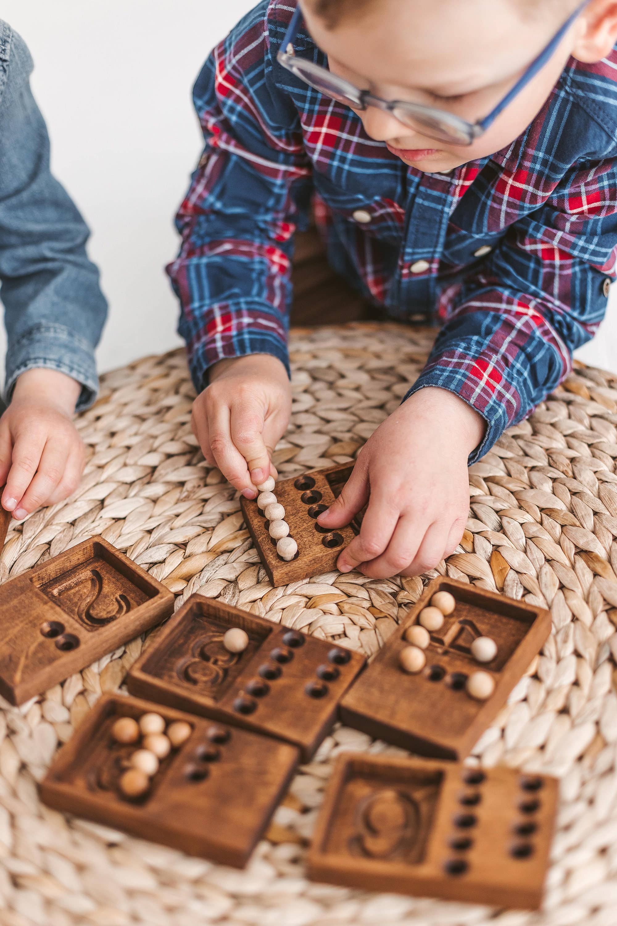 Woodinout - Wholesale Wood Toy - Kids - 10 wooden counting trays - Kids gift or Math Teachers gift2