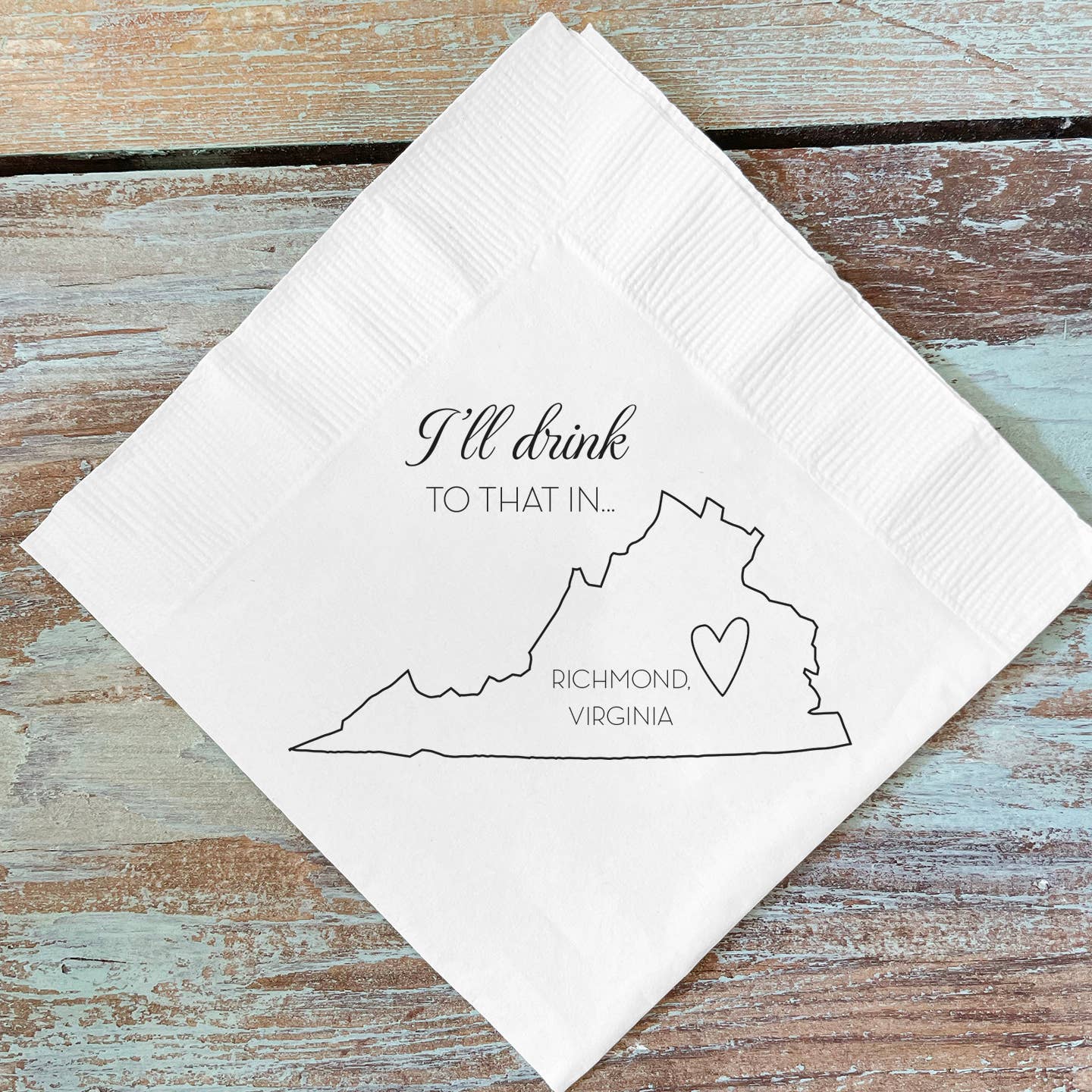 Alice-Louise Press – Großhandel Einweg-Serviette – Trink dazu in... Lokale Cocktail-Servietten0