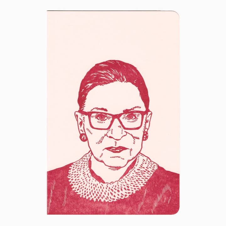 Cahier Ruth Bader Ginsburg pour la vente par Blackbird Letterpress