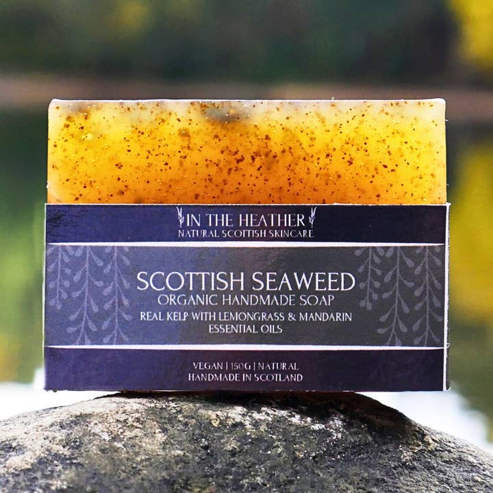 Scottish Organic Seaweed Bar Soap 150g for wholesale by In The Heather