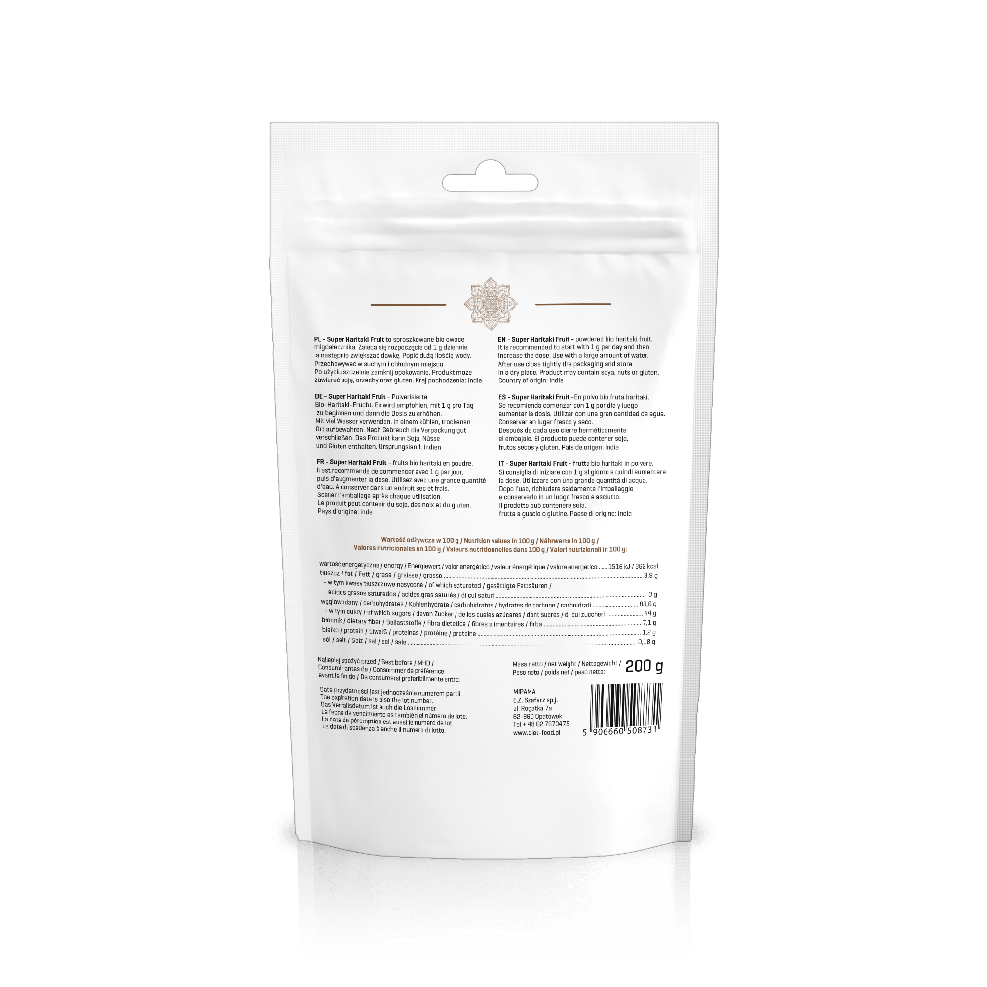 Diet Food - Wholesale Protein/Superfood Powder - Bio Haritaki 200 g1