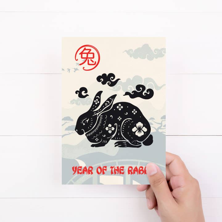 Biglietto di auguri di compleanno a tema zodiacale cinese per la vendita all'ingrosso da parte di The Purple Spell