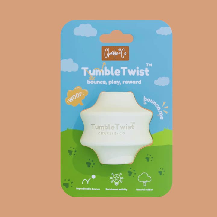Tumble Twist - Enrichment Toy, Cream for wholesale by Charlie & Co