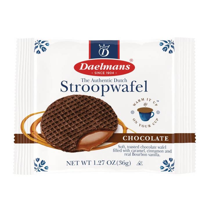 DAELMANS Chocolate JUMBO Stroopwafels 1PK (caisse de 96) pour la vente par Daelmans Stroopwafels