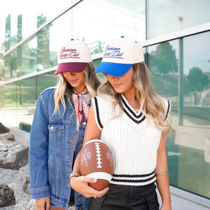 KENZKUSTOMZ - Vente Casquette de camionneur – femme - Casquette de camionneur vintage American Sports Club3