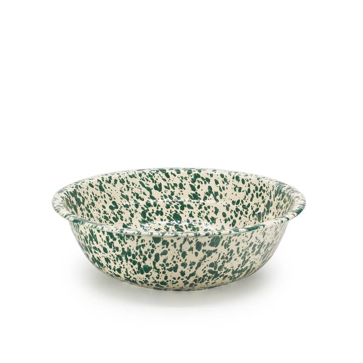 Crow Canyon Home – Tigela por atacado – Splatterware - Bacia pequena de esmalte 4 qt, 12,25”8