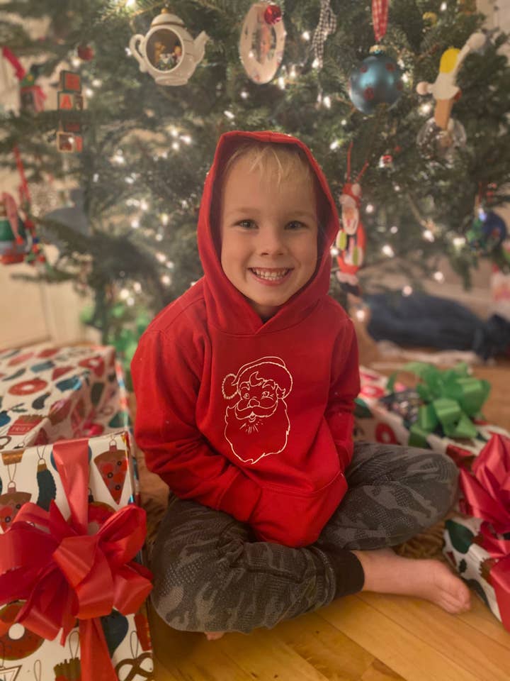 Santa con sudadera roja de Navidad para venta al por mayor de Little Hoot Designs