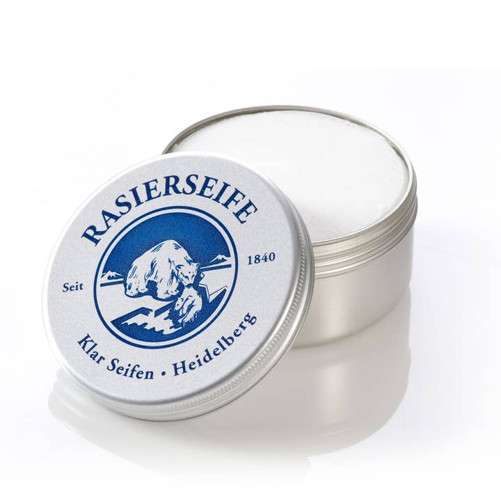 Classic shaving soap, 110g (palm oil free) for wholesale by Seifen-Shop