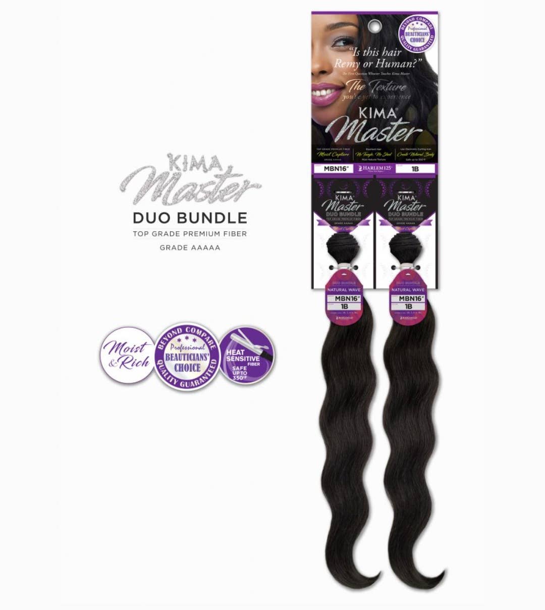 Kima Master Duo Natural Wave 18" 613 BLONDE for wholesale on Faire0