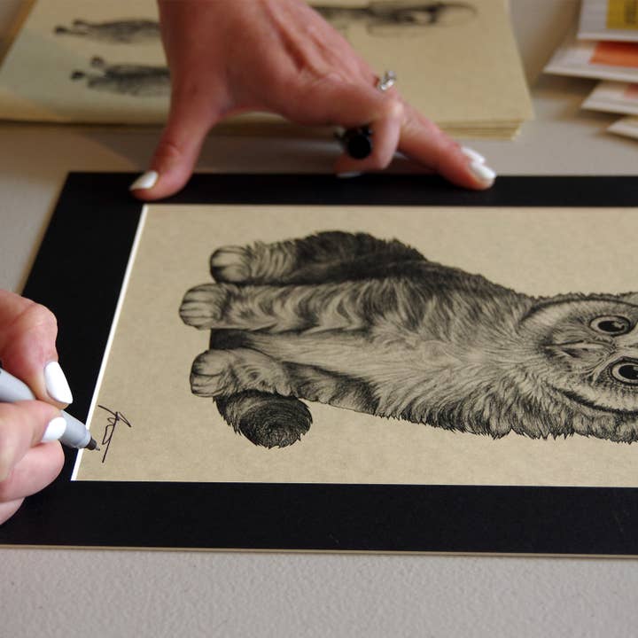 Whatif Creations - Wholesale Art Print - Caterpillar 11x14" Parchment Print2