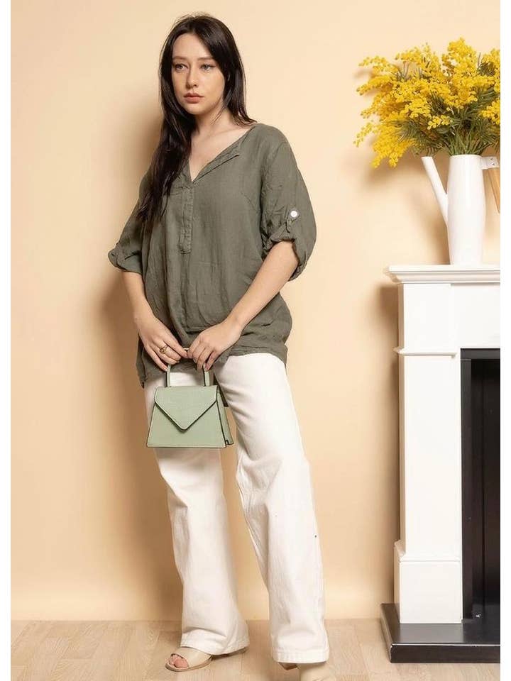 la maison des fibres naturelles - Wholesale Blouse - Women's - top 620411 100% linen made in Italy