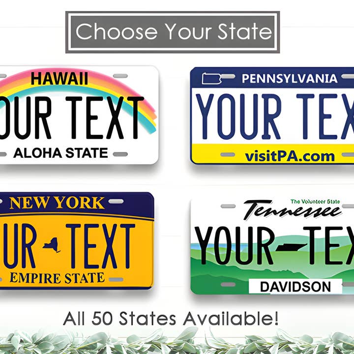 REMOVED BRAND - Wholesale Sign - Custom License Plates1