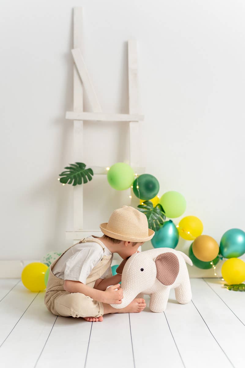 Crochetts - Venta al por mayor Peluche - Niños y bebés - PELUCHE ELEFANTE BUBA 100% ALGODÓN3