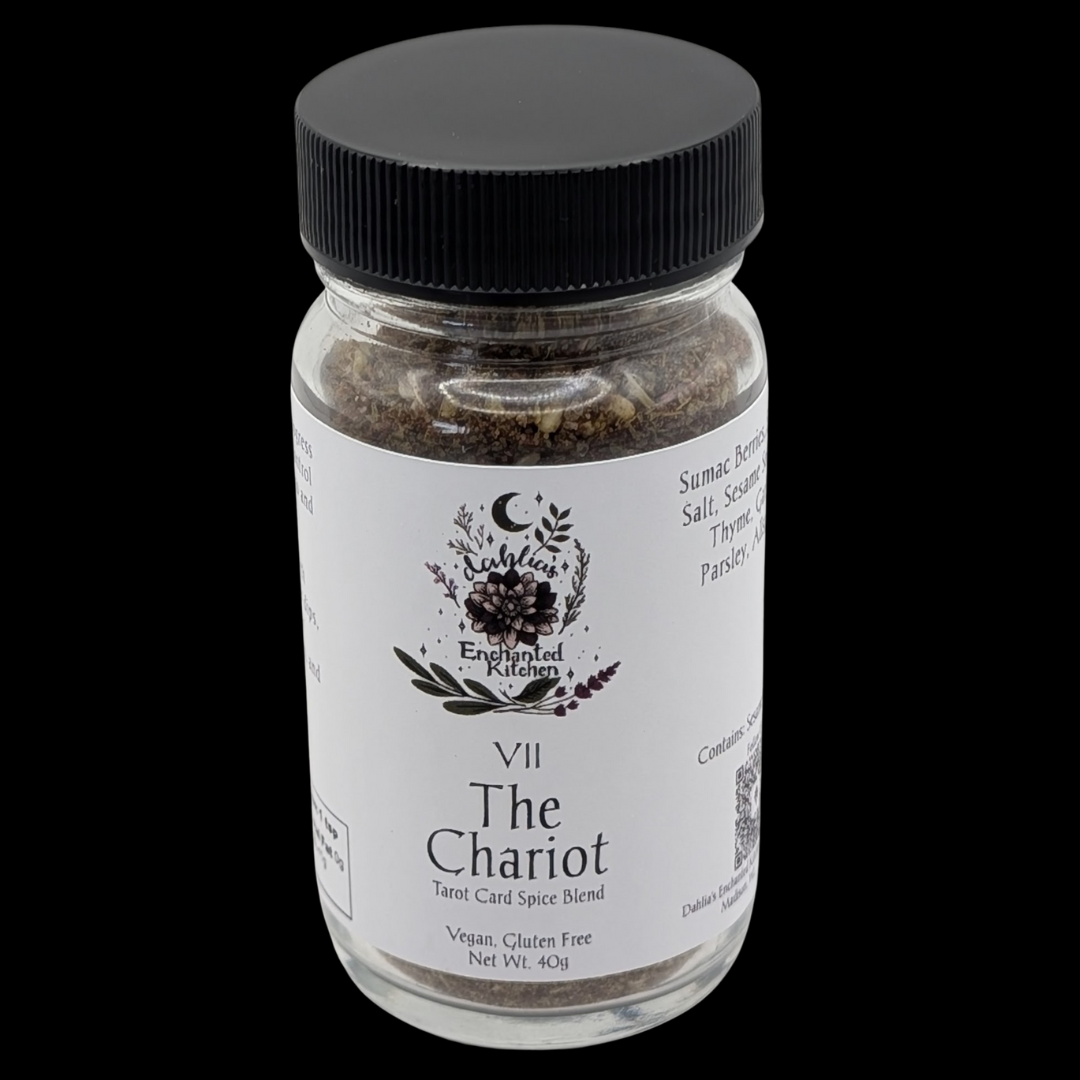 Dahlia's Enchanted Kitchen - Wholesale Dried Spice Mix - The Chariot - Tarot Card Culinary Spice Blend1
