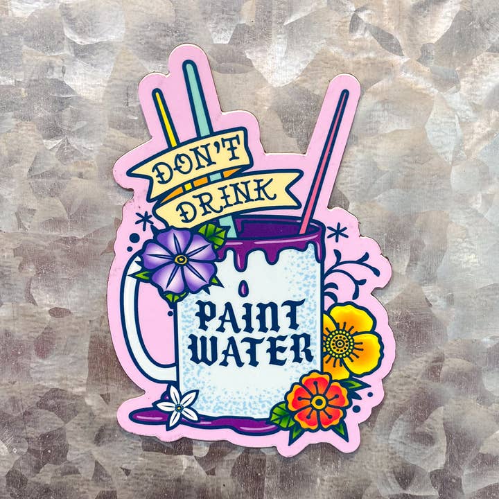 Wassermagnet Don't Drink the Paint | Künstler-Accessoire für den Großhandel von The Paint Sesh