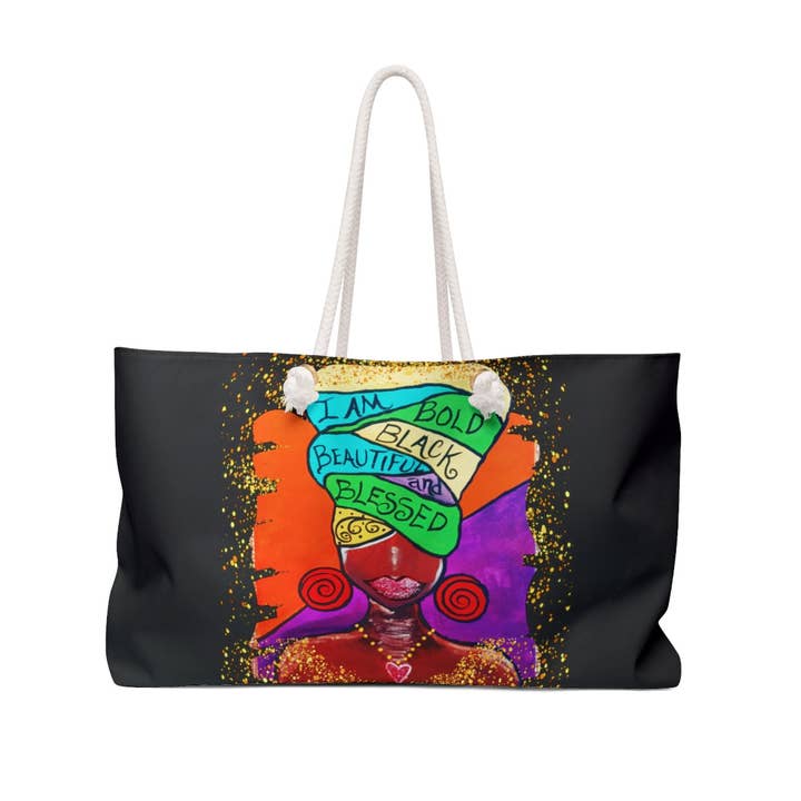 I AM Weekender Taske for engroshandel hos Off the Canvas Collection, LLC