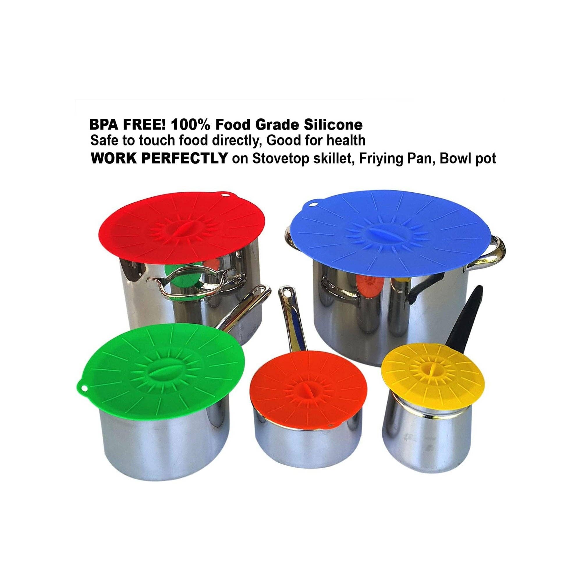 Vigor Path - Wholesale Drink Lids - Set of 5 Silicone Lids - Includes 5 Sizes(XS, S, M, L, XL) BPA-Free (Green)2