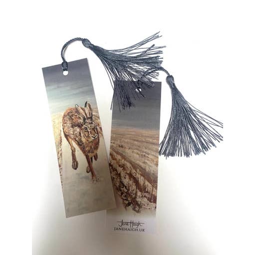 Winter Hare Bladwijzer (handel) voor wholesale door Jane Haigh Country Art